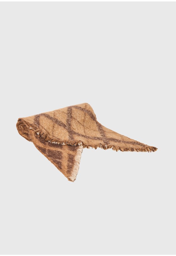 Women's argyle knit scarf