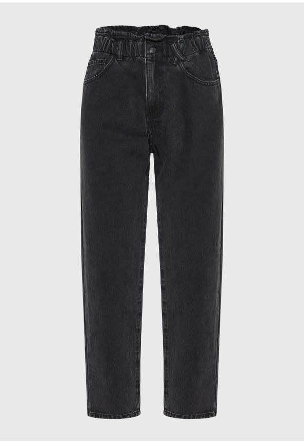 Ψηλόμεσο paperbag τζιν παντελόνι baggy fit