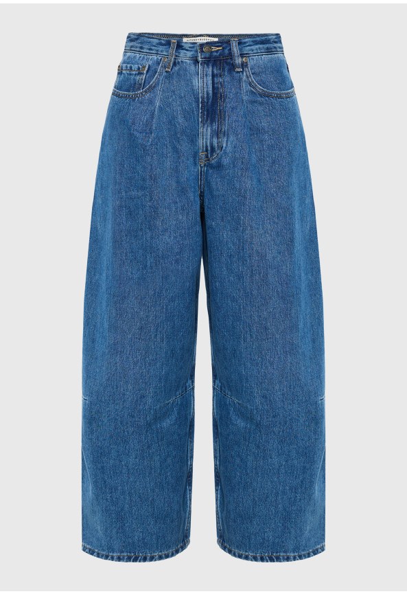 Women's high-waisted lucia pleated balloon fit jeans