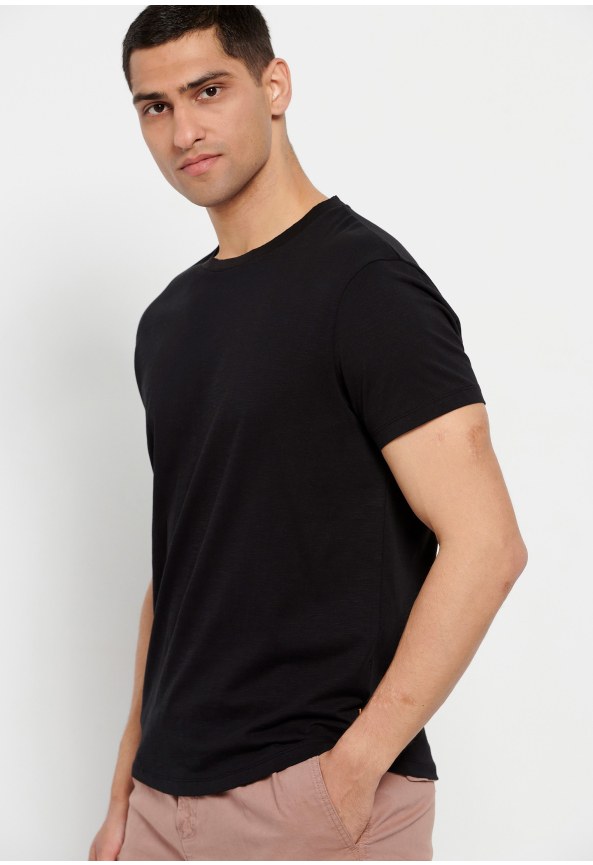 Loose fit μονόχρωμο t-shirt