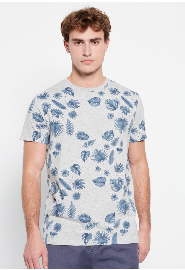 Τυπωμένο t-shirt με ink watercolor εφέ