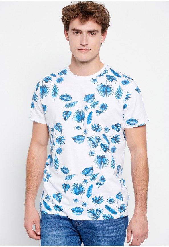 Τυπωμένο t-shirt με ink watercolor εφέ