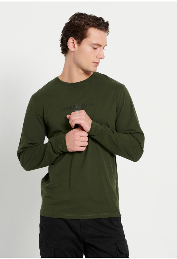 Longsleeve t-shirt with chest print