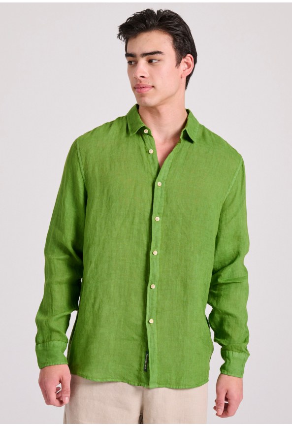 Garment dyed λινό πουκάμισο - The essentials