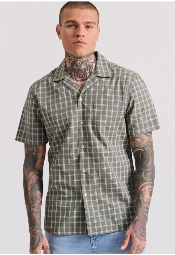 Relaxed fit yarn dyed καρό πουκάμισο