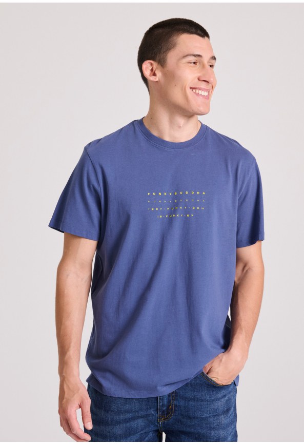 T-shirt με text artwork τύπωμα