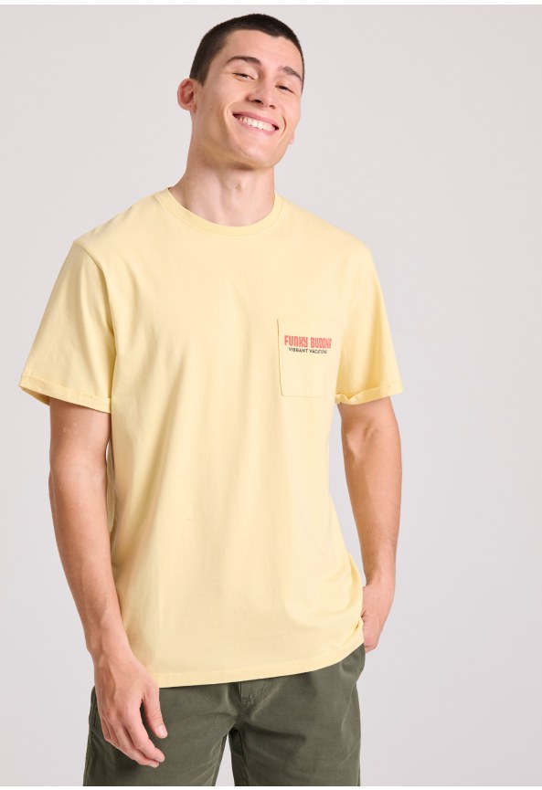 T-shirt με tropical τύπωμα από οργανικό βαμβάκι