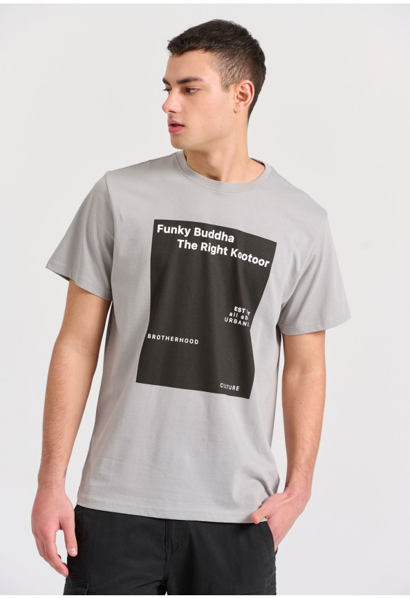 T-shirt με minimal branded τύπωμα