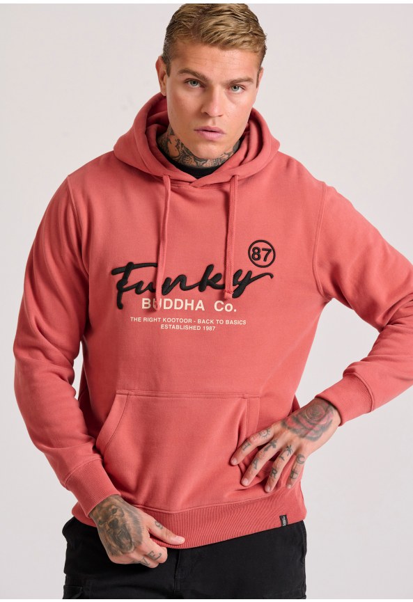 Relaxed fit φούτερ με κέντημα στο στήθος