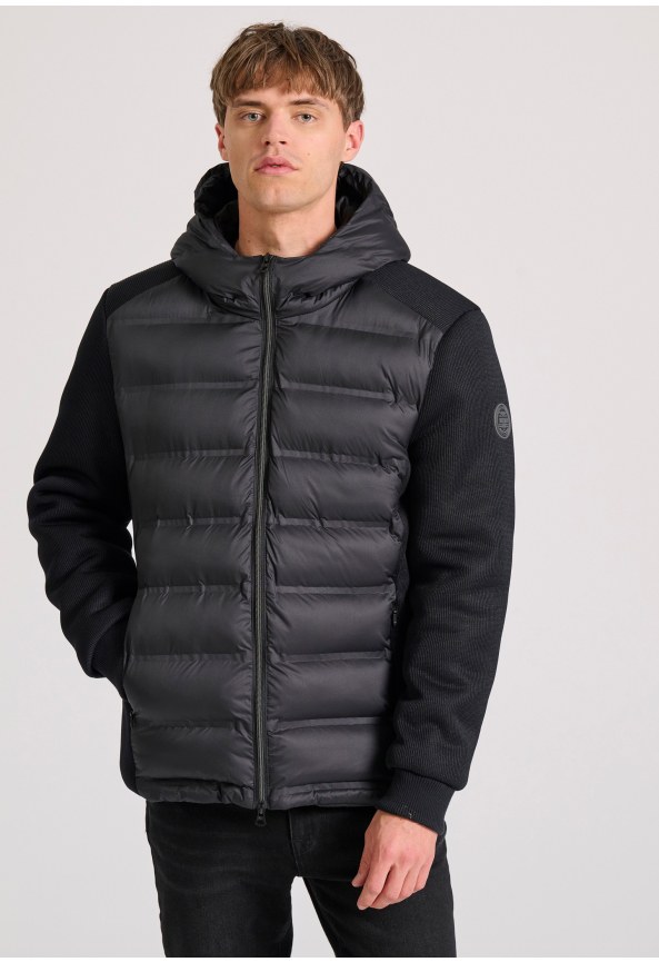 Ανδρικό casual μπουφάν σε rib ύφανση