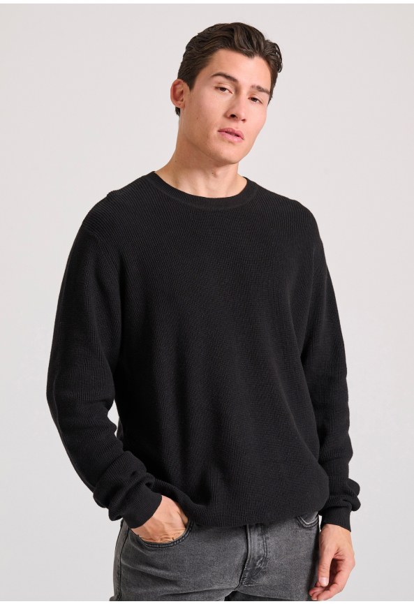 Ανδρικό relaxed fit πουλόβερ με βισκόζη