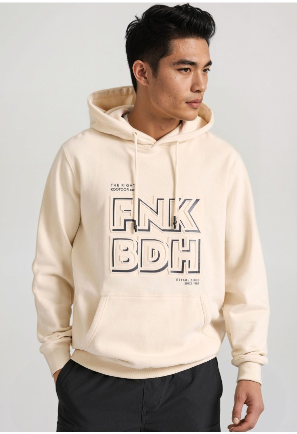 Relaxed fit φούτερ με embossed τύπωμα στο στήθος