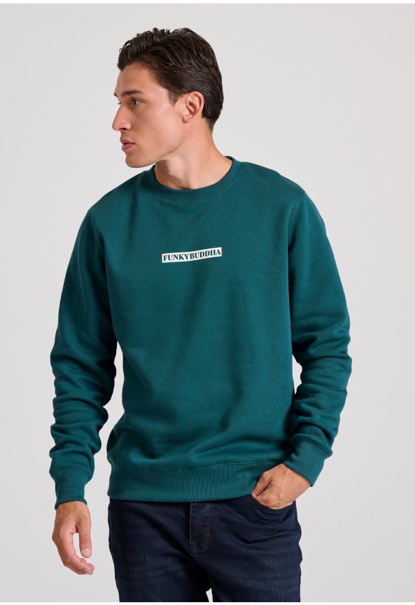 Relaxed fit sweatshirt with print on the back