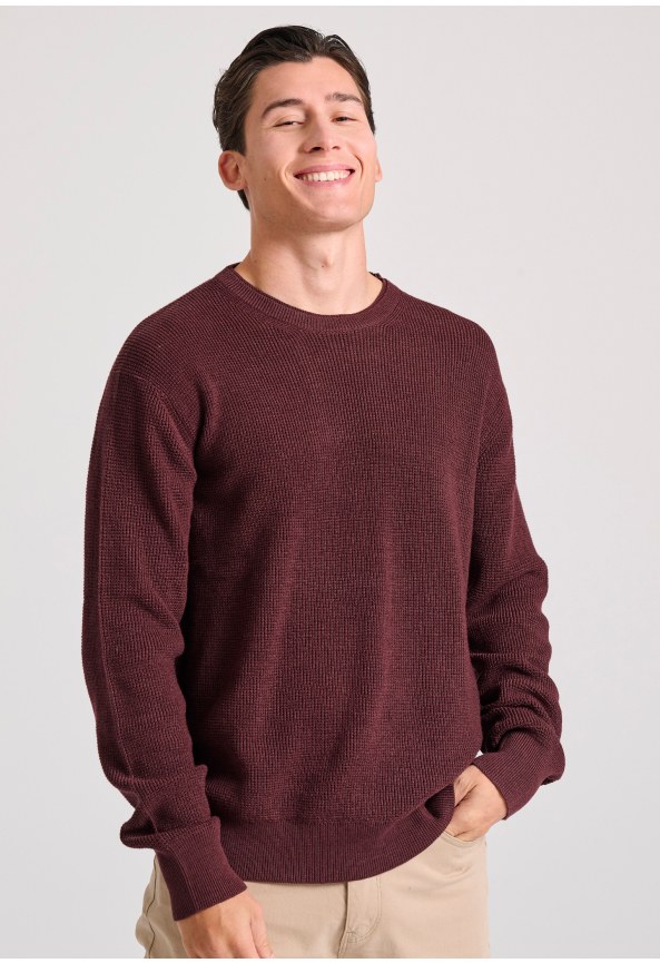 Loose fit casual πλεκτή μπλούζα με ανάγλυφη υφή