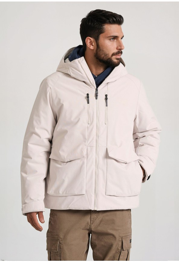 Ανδρικό casual μπουφάν με κουκούλα