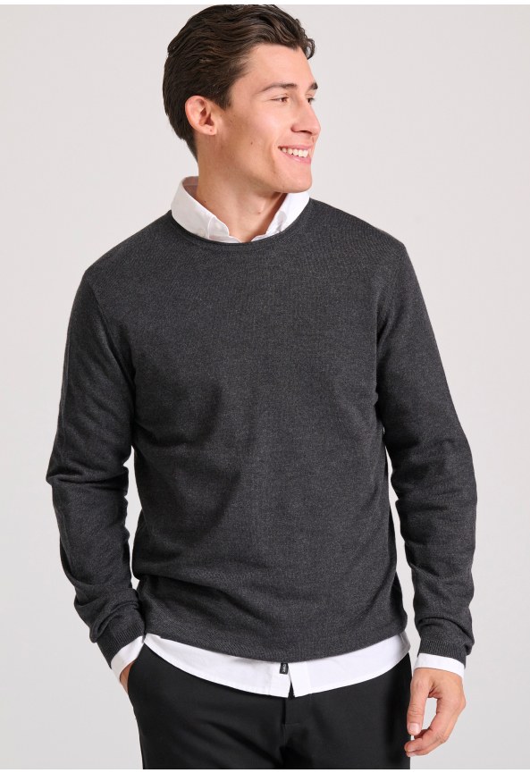 Casual πλεκτή μπλούζα με μίξη από μαλλί και κασμίρ