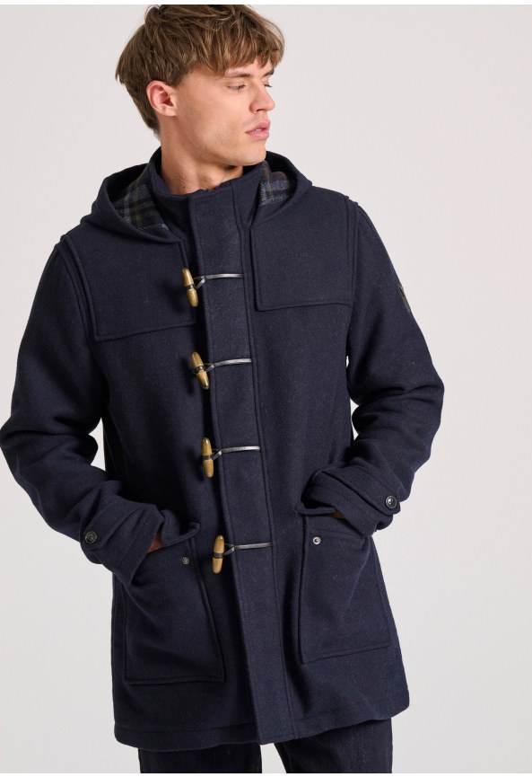 Ανδρικό μοντγκόμερι wool blend ημίπαλτο