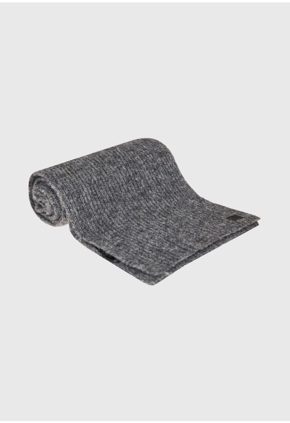 Ανδρικό κασκόλ σε μελανζέ πλέξη