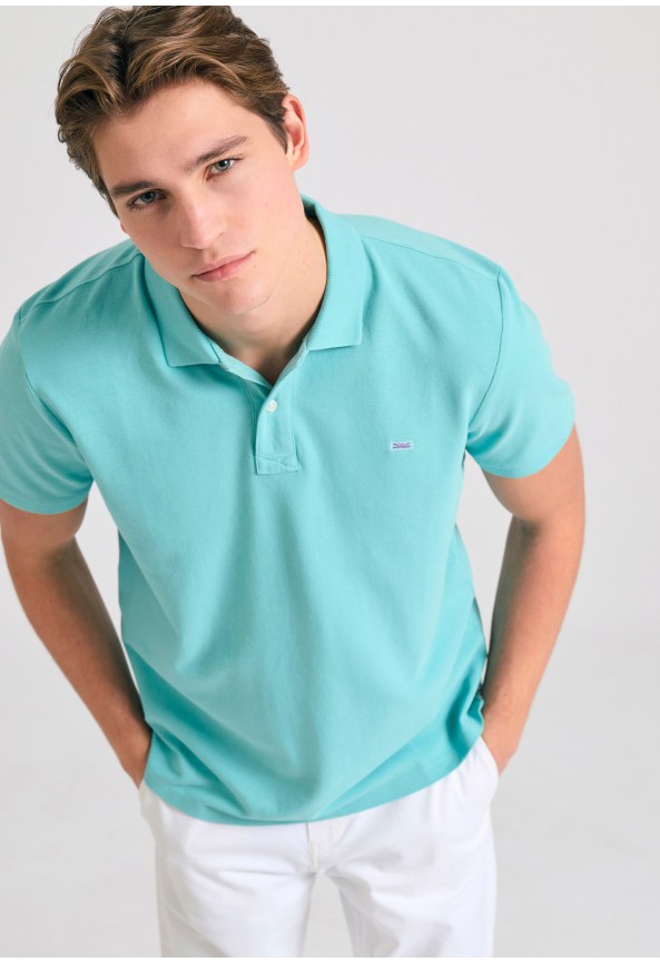 Polo μπλούζα με κεντημένο logo - The essentials