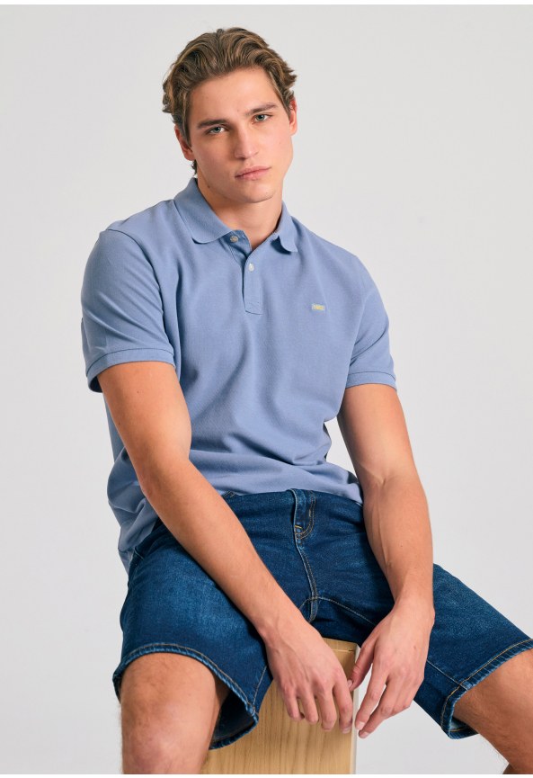 Polo μπλούζα με κεντημένο logo - The essentials