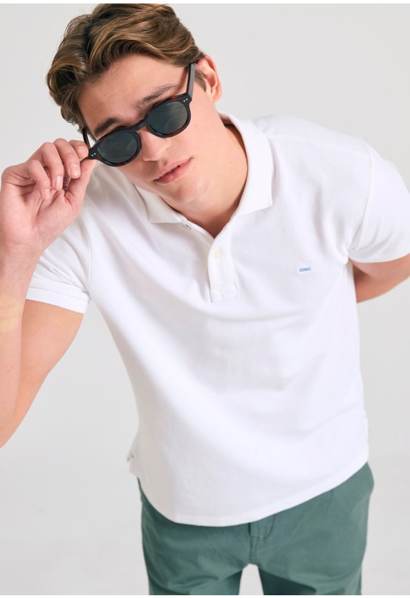 Polo μπλούζα με κεντημένο logo - The essentials