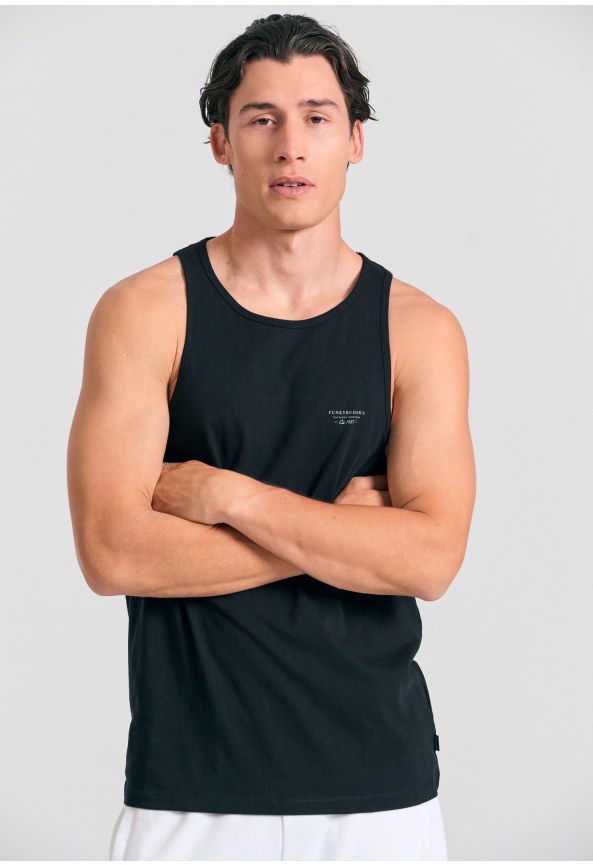Ανδρικό tank top με logo στο στήθος