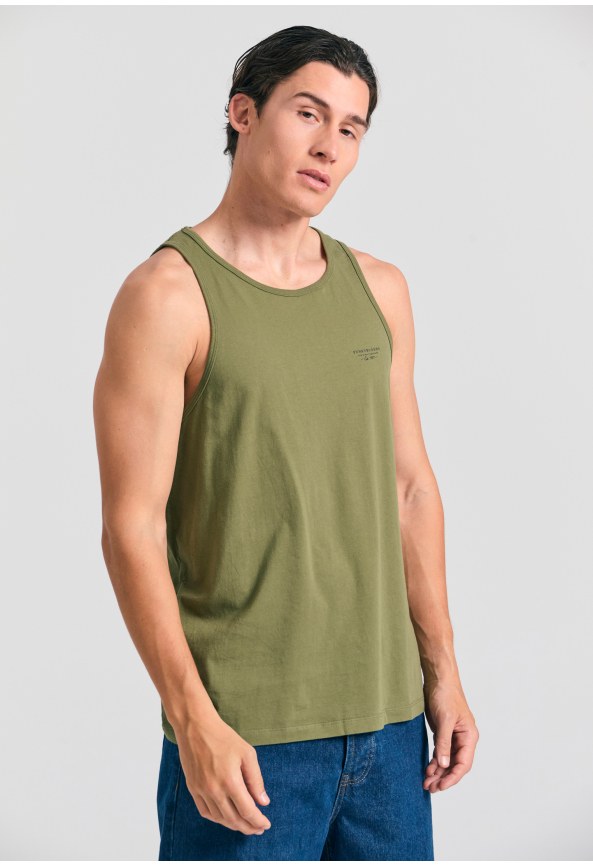 Ανδρικό tank top με logo στο στήθος