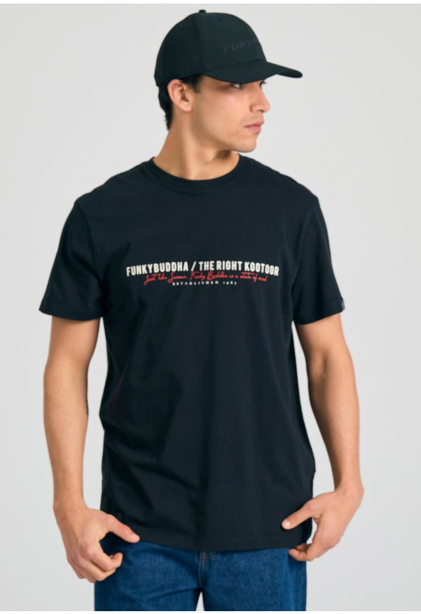 Men's t-shirt with Funky Buddha print on the chest