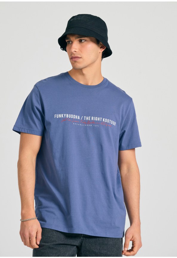 Men's t-shirt with Funky Buddha print on the chest