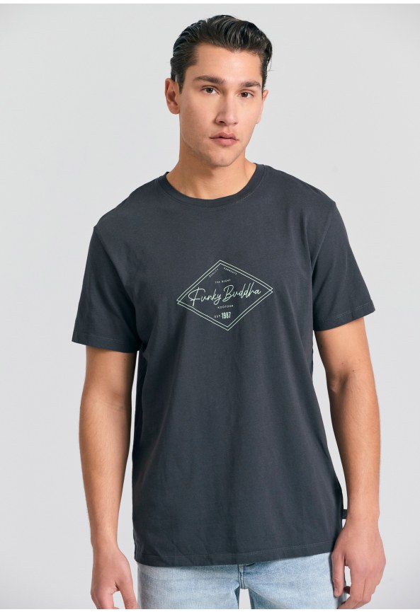 T-shirt με Funky Buddha τύπωμα