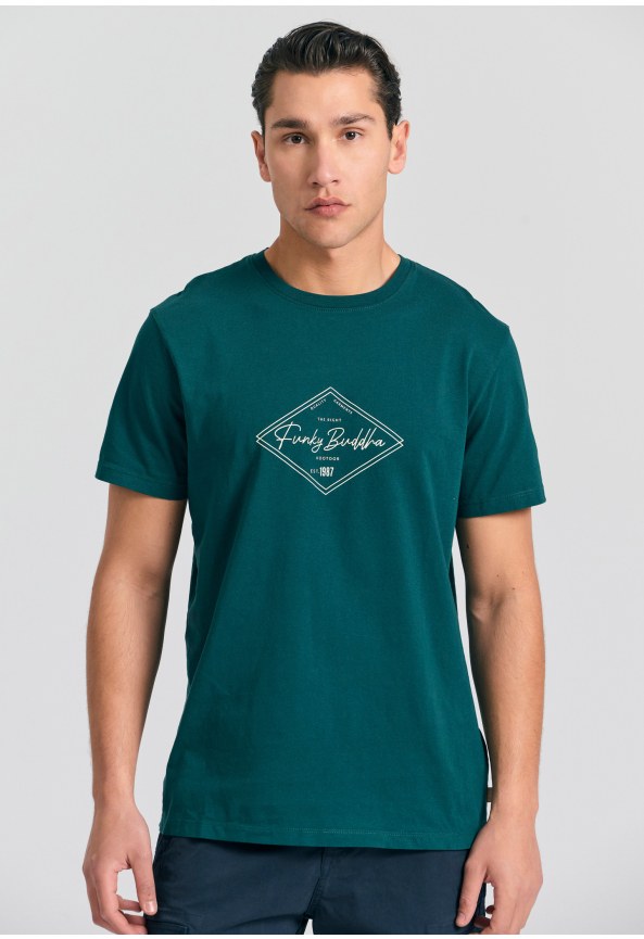 T-shirt με Funky Buddha τύπωμα