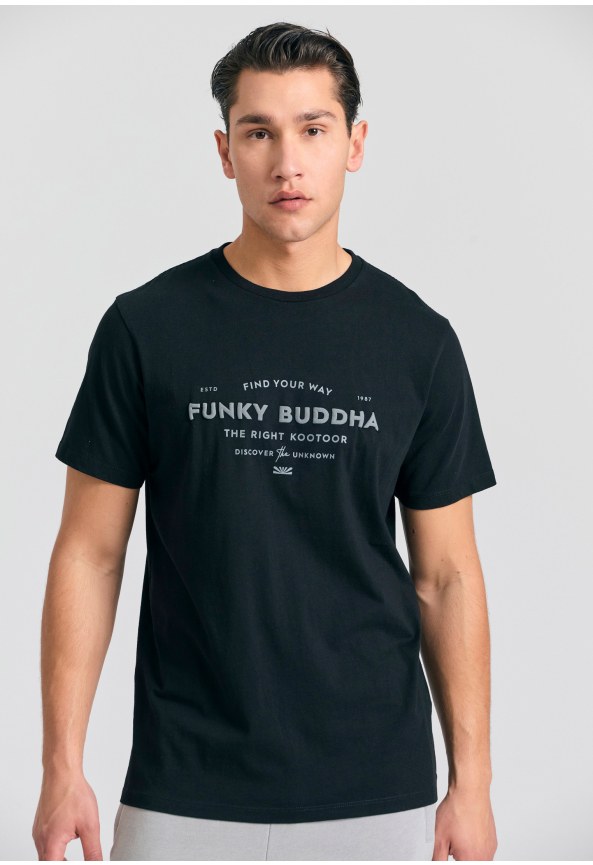 T-shirt με embossed τύπωμα από οργανικό βαμβάκι