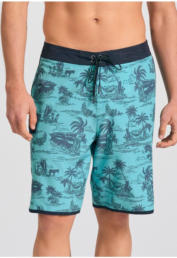 Ανδρική βερμούδα μαγιό με exotic τύπωμα