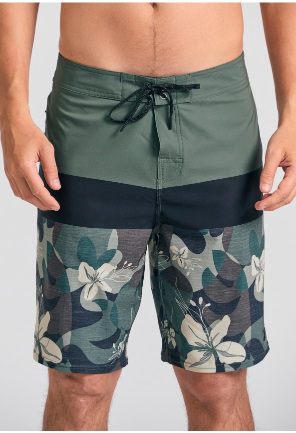 Ανδρικό μαγιό βερμούδα με floral τύπωμα
