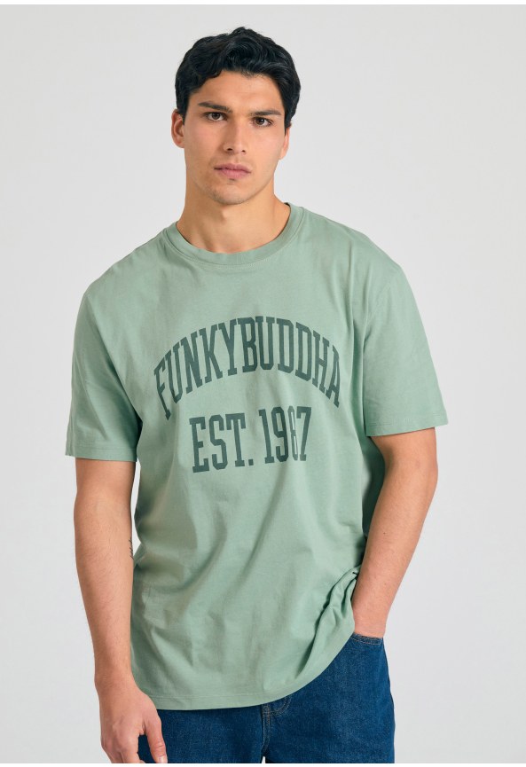 Relaxed fit t-shirt με branded τύπωμα