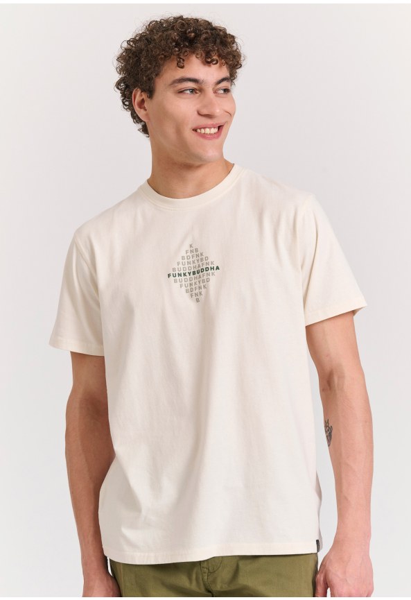 T-shirt με τύπωμα στο στήθος