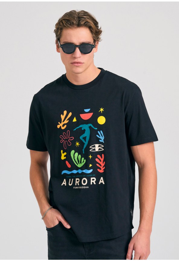 Relaxed fit t-shirt με graphic τύπωμα