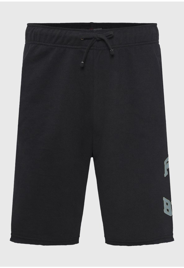 Wide leg fit αθλητική βερμούδα με branded τύπωμα