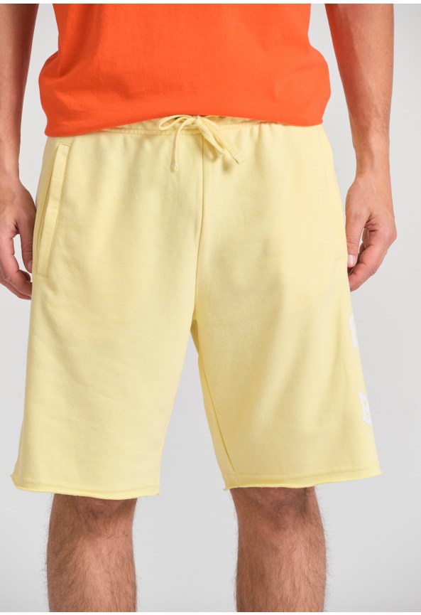 Wide leg fit αθλητική βερμούδα με branded τύπωμα