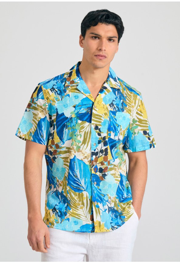 Relaxed fit resort πουκάμισο
