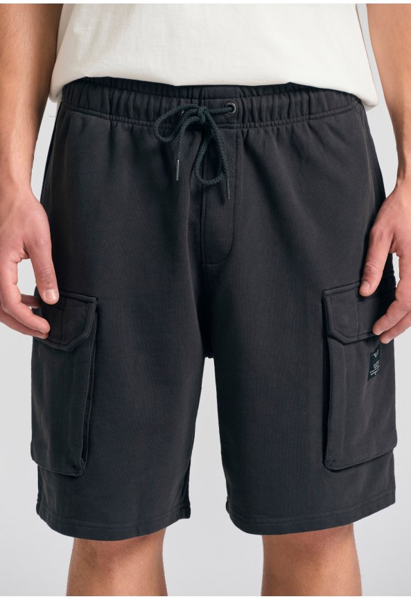 Loose tapered fit αθλητική cargo βερμούδα