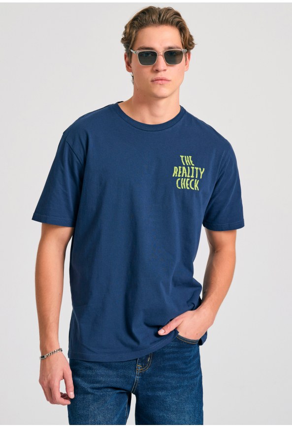 Relaxed fit t-shirt με graphic print στην πλάτη