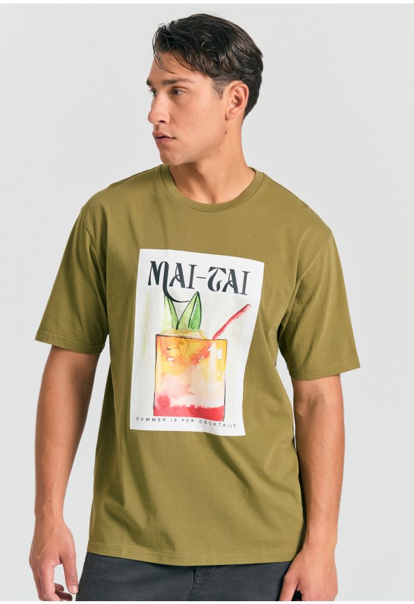 Relaxed fit t-shirt με photographic τύπωμα