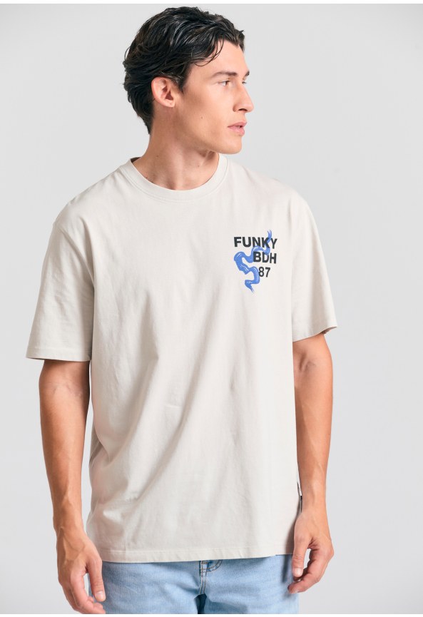 Relaxed t-shirt with frame graphic print