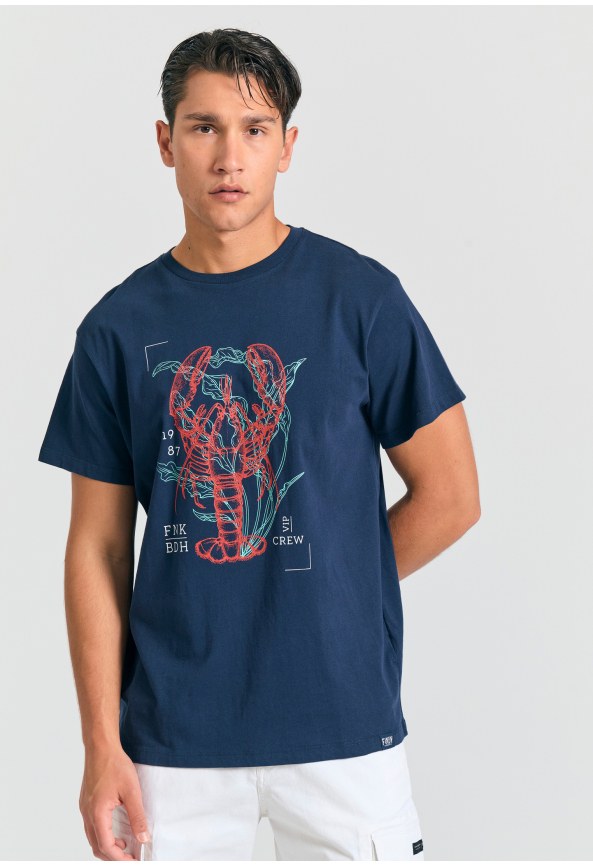 T-shirt με abstract graphic τύπωμα