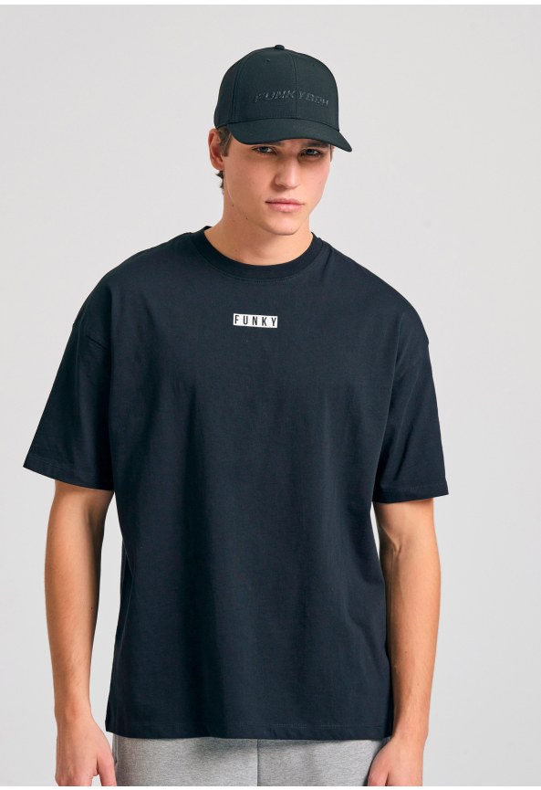 Oversized t-shirt με text artwork τύπωμα στην πλάτη