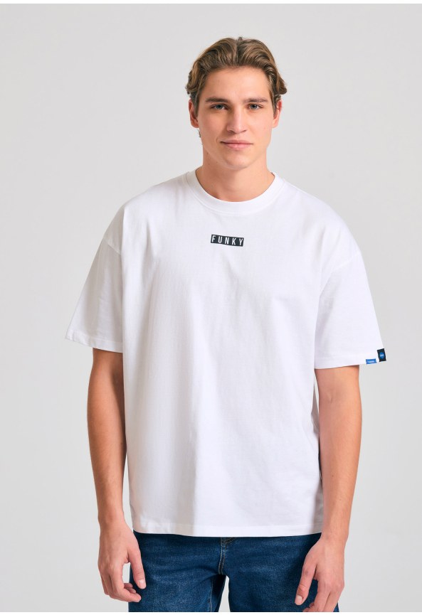 Oversized t-shirt με text artwork τύπωμα στην πλάτη