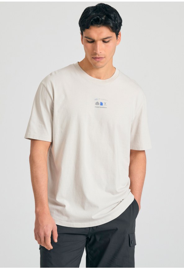 T-shirt με text artwork τύπωμα στην πλάτη