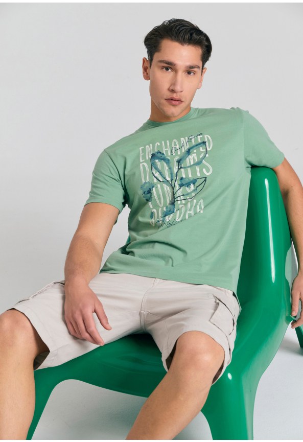 T-shirt με photographic τύπωμα από οργανικό βαμβάκι