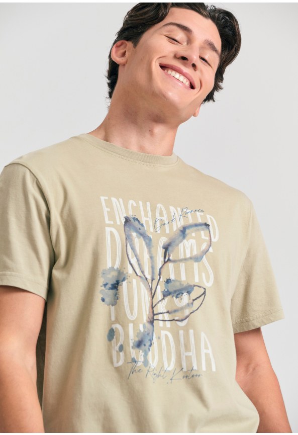 T-shirt με photographic τύπωμα από οργανικό βαμβάκι